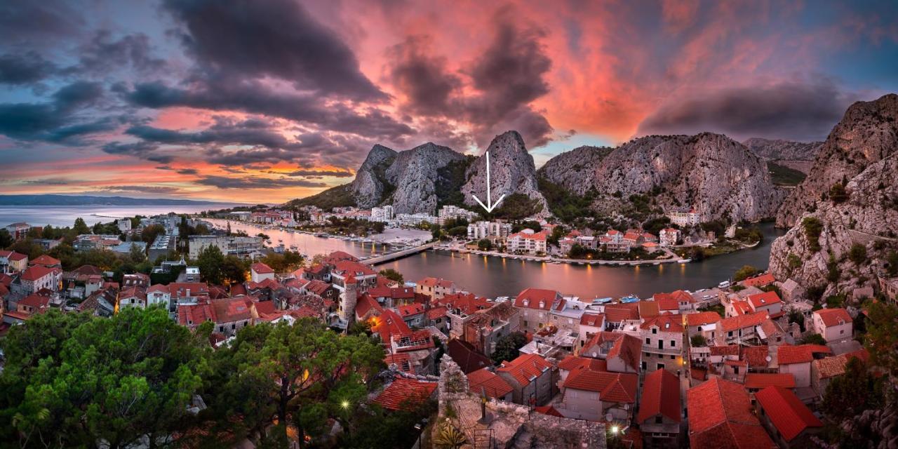 Penthouse Maremonte Apartment Omis Bagian luar foto